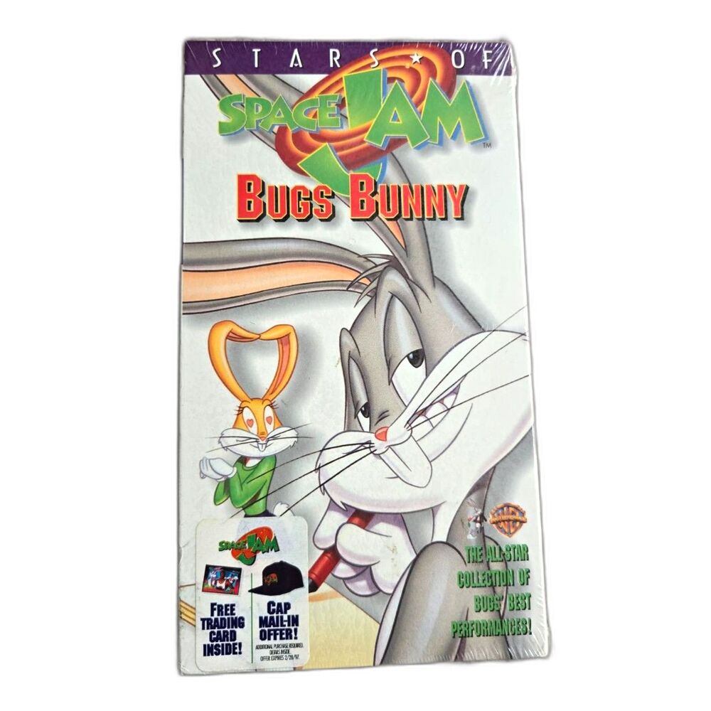 Stars of Space Jam Bugs Bunny VHS 1996 Warner Bros (SEALED)